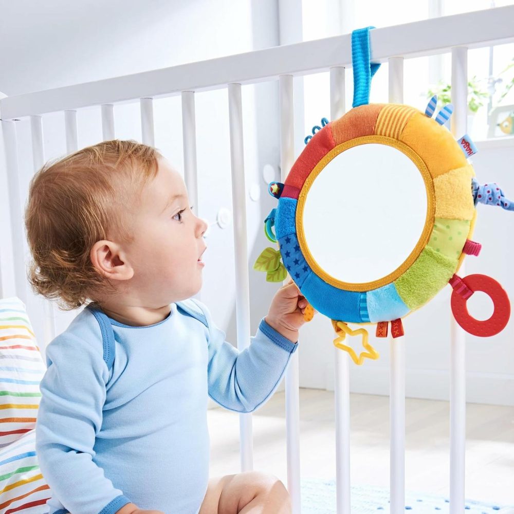 Rainbow Discovery Mirror – Hang From Crib Or Use As A Pillow With Entertaining Elements For Baby To Explore  |  Mirrors All Toys Mirrors