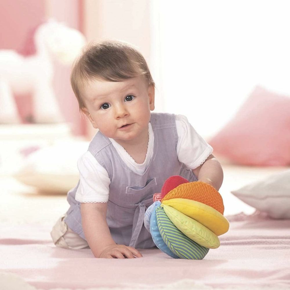 Rainbow Fabric Ball – Machine Washable Baby Sensory Toys – Ideal Baby Toy  Tummy Time Toys & Baby Teething Toys- 6 Mth+  |  Balls All Toys Balls