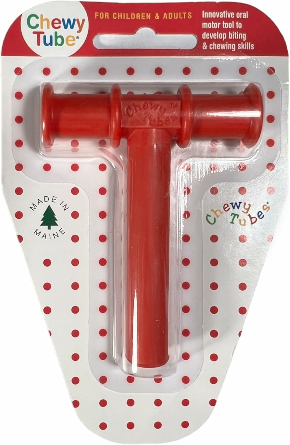 Red Chewy Tube  |  Teethers All Toys Red