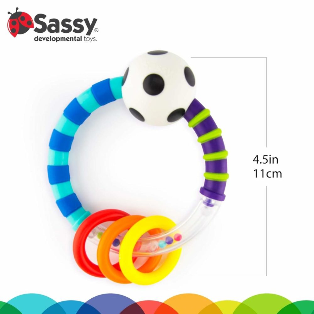 Ring Rattle | Developmental Baby Toy For Early Learning | High Contrast | For Ages Newborn And Up  |  Rattles & Plush Rings All Toys Rattles & Plush Rings