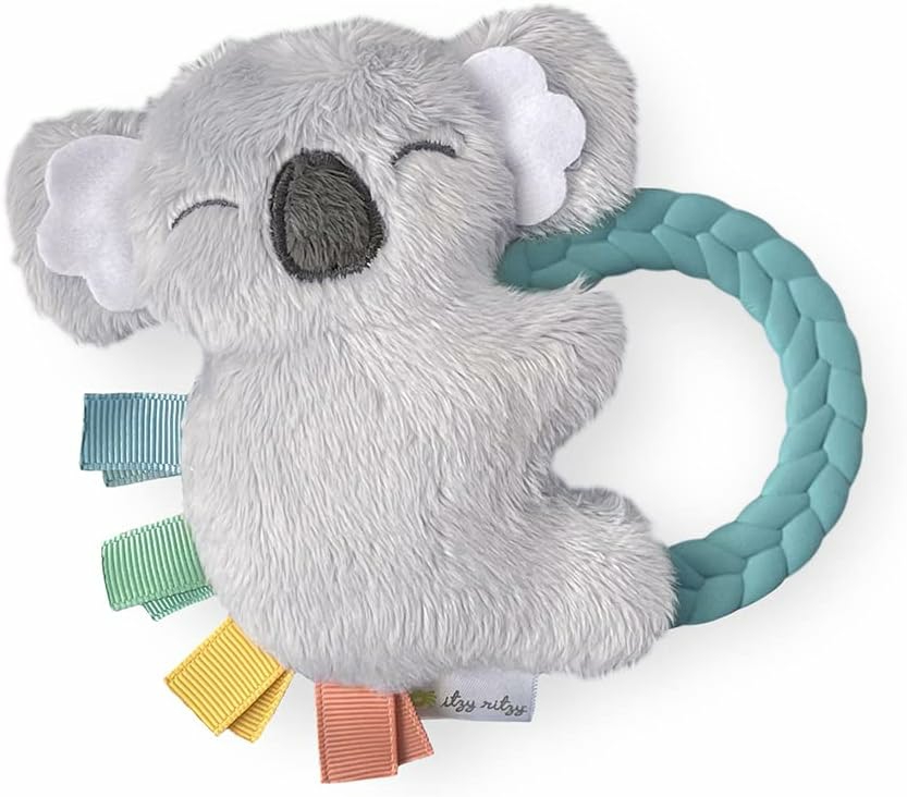 – Ritzy Rattle Pal With Teether – Baby Teething Toy Features A Minky Plush Character  Gentle Rattle Sound & Soft Teether Toy For Newborn (Koala)  |  Rattles & Plush Rings All Toys Koala