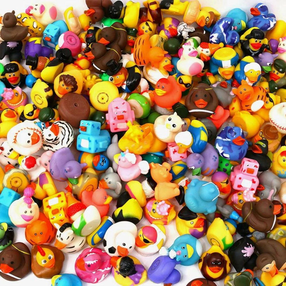 Rubber Duck 50 Pack For Jeeps Bath Toy Assortment – Bulk Floater Duck For Kids – Baby Showers Accessories – Party Favors  Birthdays  Bath Time  And More (50 Varieties)  |  Bath Toys All Toys Bath Toys