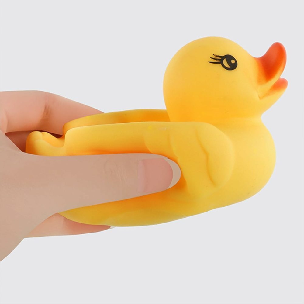 Rubber Duck Family Bathtub Toy  Bath Duck Toys 4 Pcs Rubber Duck Family Squeak Ducks Baby Shower Toy For Toddlers Boys Girls (Mother Child Ducks)  |  Bath Toys All Toys Bath Toys