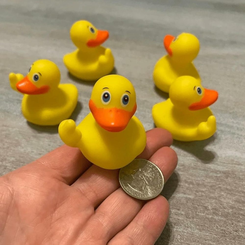 Rubber Ducks  2.17″ The Finger Rubber Duck  Ducks Funny Rubber Cute Small Rubber Ducks Toys Car Accessories For Bathroom Car Dashboard Decorations(3 Pcs)  |  Bath Toys All Toys Bath Toys