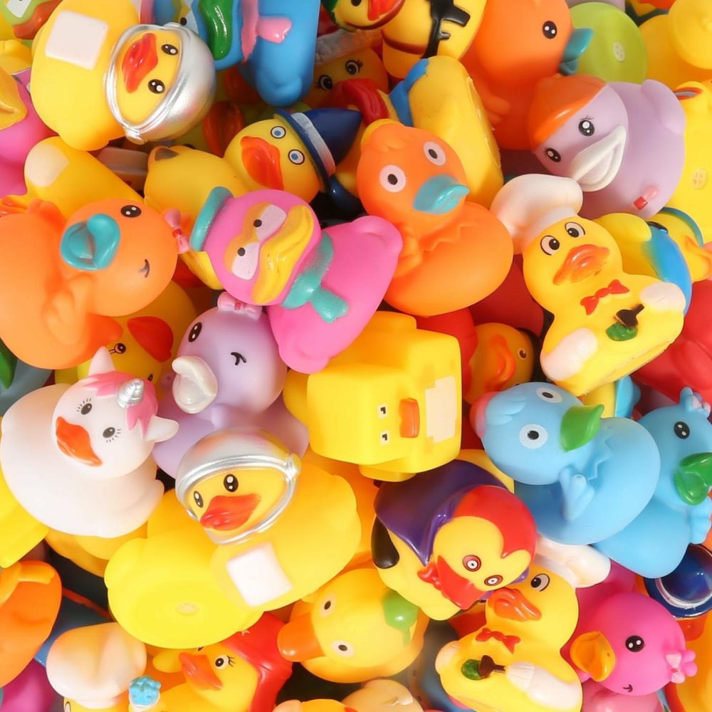 Rubber Ducks Bath Toy For Kids  Assortment Duckies For Jeep Ducking Pool Floater Ducky Bathtub Beach Toys  Party Favors Birthday  |  Bath Toys All Toys Bath Toys