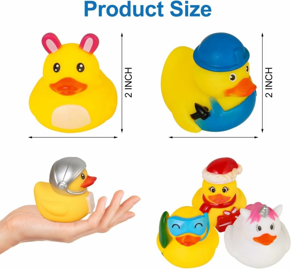 Rubber Ducks Bath Toy For Kids  Assortment Duckies For Jeep Ducking Pool Floater Ducky Bathtub Beach Toys  Party Favors Birthday  |  Bath Toys All Toys Bath Toys