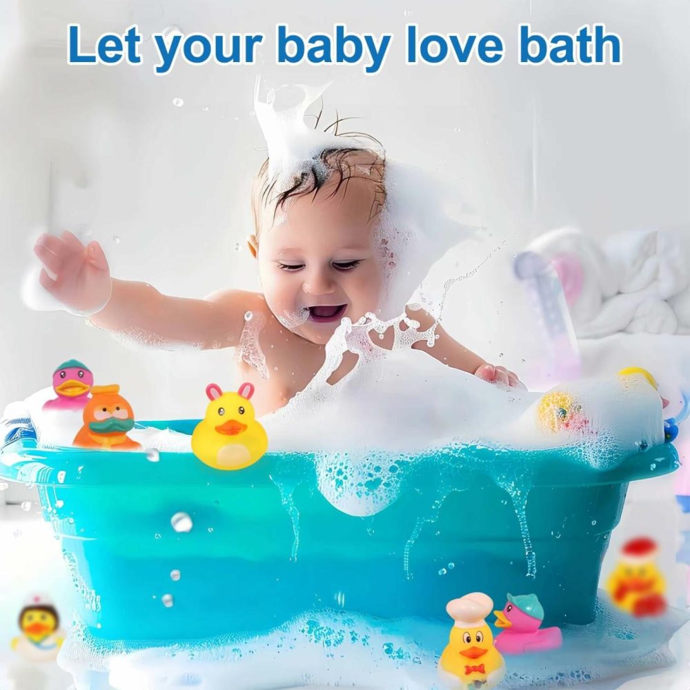 Rubber Ducks Bath Toy For Kids  Assortment Duckies For Jeep Ducking Pool Floater Ducky Bathtub Beach Toys  Party Favors Birthday  |  Bath Toys All Toys Bath Toys