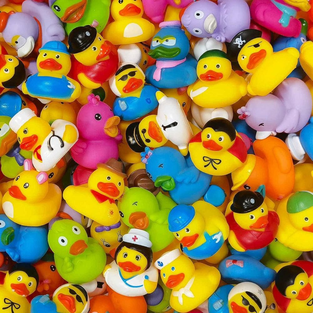 Rubber Ducks In Bulk,Assortment Duckies For Jeep Ducking Floater Duck Bath Toys Party Favors (30-Pack)  |  Bath Toys All Toys Bath Toys