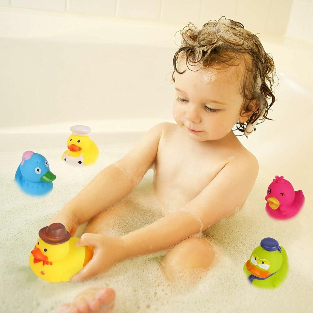 Rubber Ducks In Bulk,Assortment Duckies For Jeep Ducking Floater Duck Bath Toys Party Favors (30-Pack)  |  Bath Toys All Toys Bath Toys