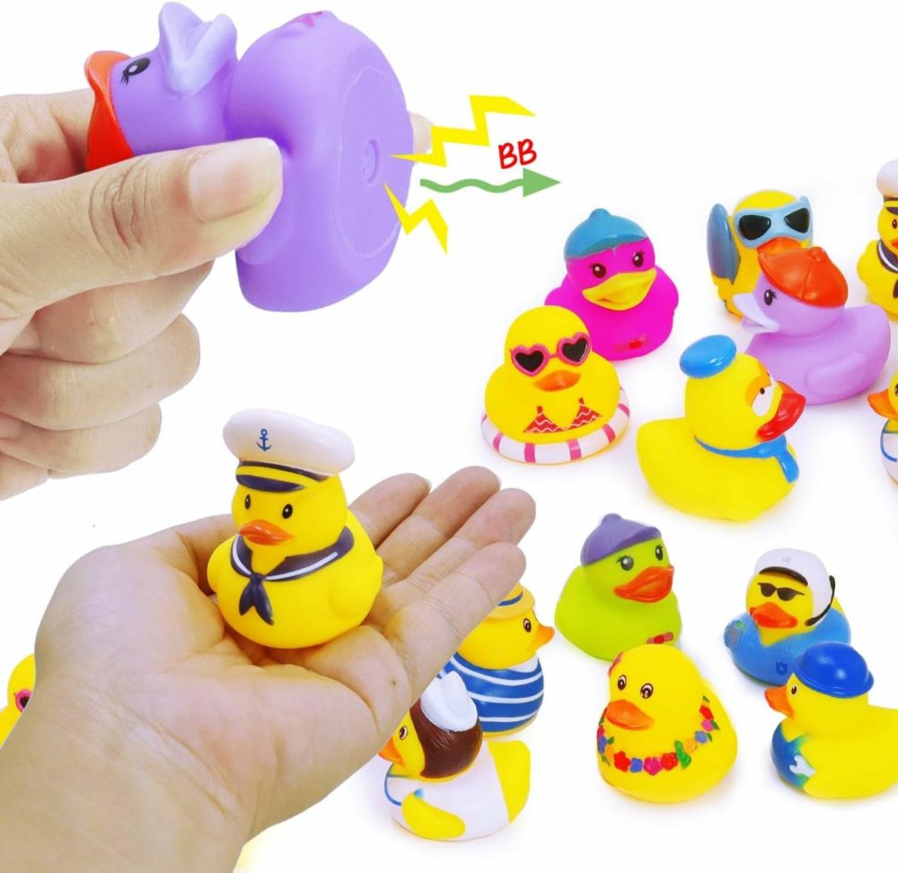 Rubber Ducks Toy Duckies For Kids,Baby Bath Toys  Toddlers Floater Duck Showers Accessories,Classroom Halloween Birthday Showers Time Party Favors Swimming Pool Toy Decoration Gift (12 Pack)  |  Bath Toys All Toys Bath Toys