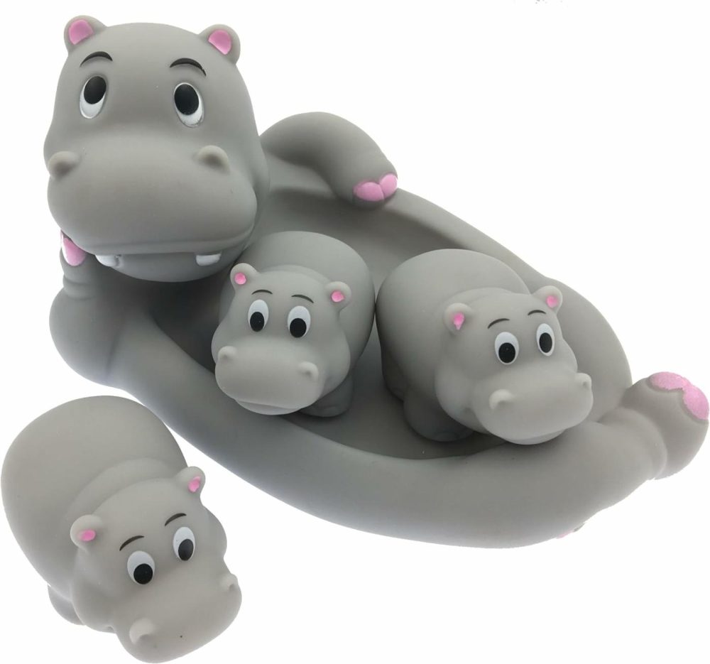 Rubber Hippo Family Bathtub Toy Pals Also A Great Pet Dog Toy Set  |  Bath Toys All Toys Bath Toys