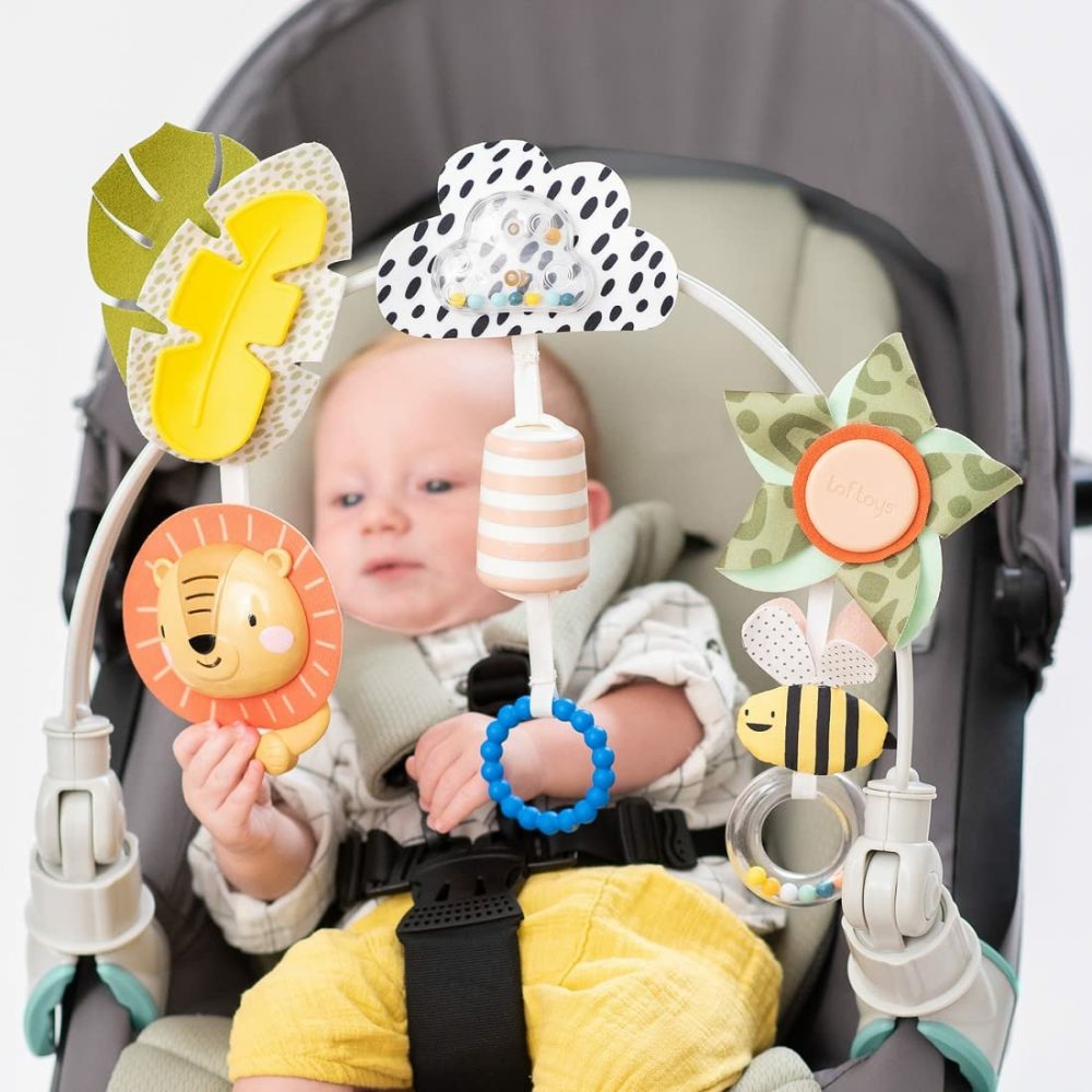 Savannah Adventures Arch | Activity Arch With Fascinating Toys  Stimulates Baby’s Senses & Motor Skills Development | Newborn Toys & Baby Toys 3-6 Months | Use On Strollers  Bassinets  Crib  |  Car Seat & Stroller Toys All Toys Car Seat & Stroller Toys