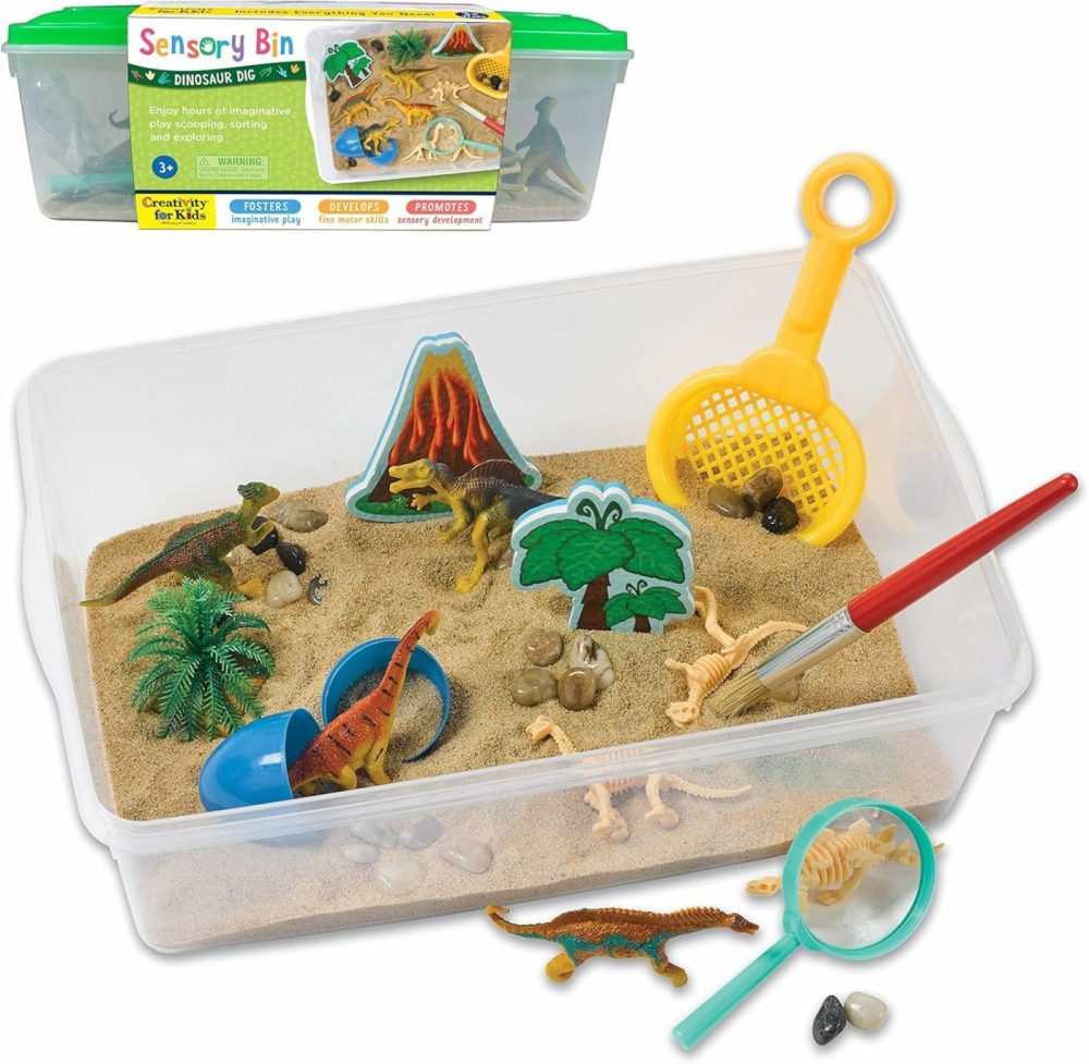 Sensory Bin: Dinosaur Dig – Dinosaur Toys For Kids Ages 3-5+  Preschool Learning Activities  Kids Gifts For Boys And Girls  |  Sorting & Stacking Toys All Toys Sorting & Stacking Toys