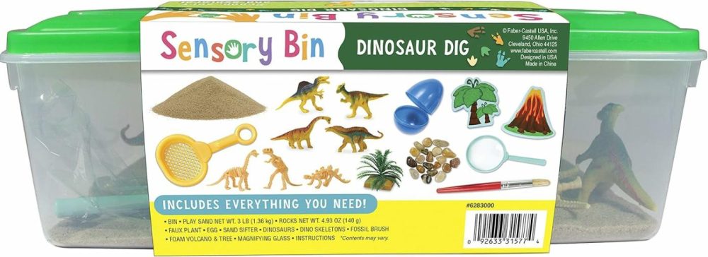 Sensory Bin: Dinosaur Dig – Dinosaur Toys For Kids Ages 3-5+  Preschool Learning Activities  Kids Gifts For Boys And Girls  |  Sorting & Stacking Toys All Toys Sorting & Stacking Toys