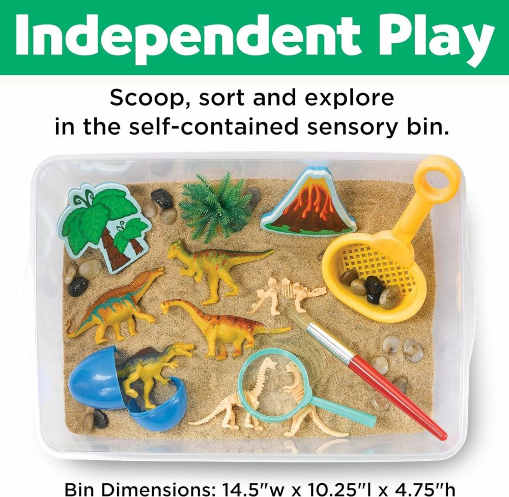 Sensory Bin: Dinosaur Dig – Dinosaur Toys For Kids Ages 3-5+  Preschool Learning Activities  Kids Gifts For Boys And Girls  |  Sorting & Stacking Toys All Toys Sorting & Stacking Toys