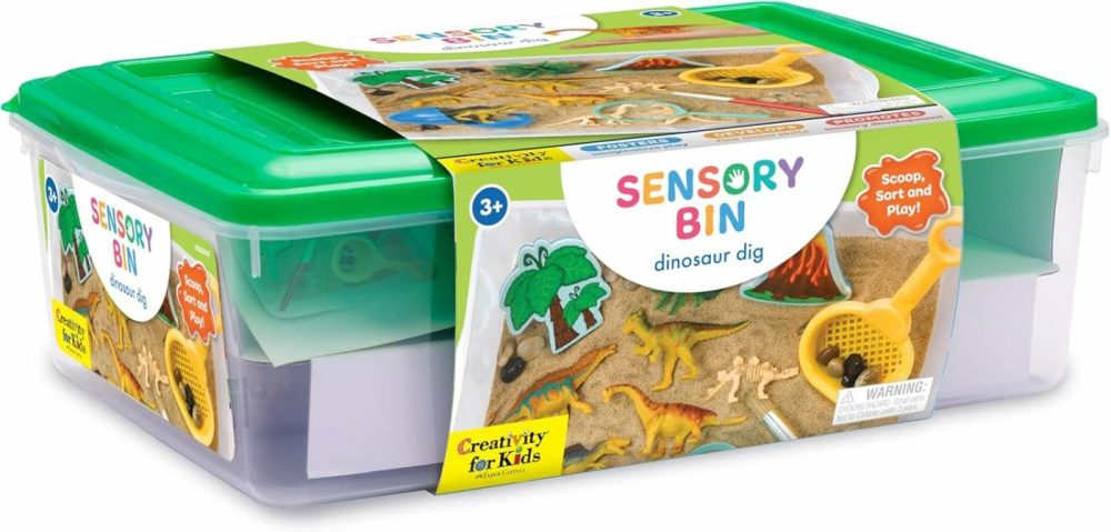 Sensory Bin: Dinosaur Dig – Dinosaur Toys For Kids Ages 3-5+  Preschool Learning Activities  Kids Gifts For Boys And Girls  |  Sorting & Stacking Toys All Toys Sorting & Stacking Toys