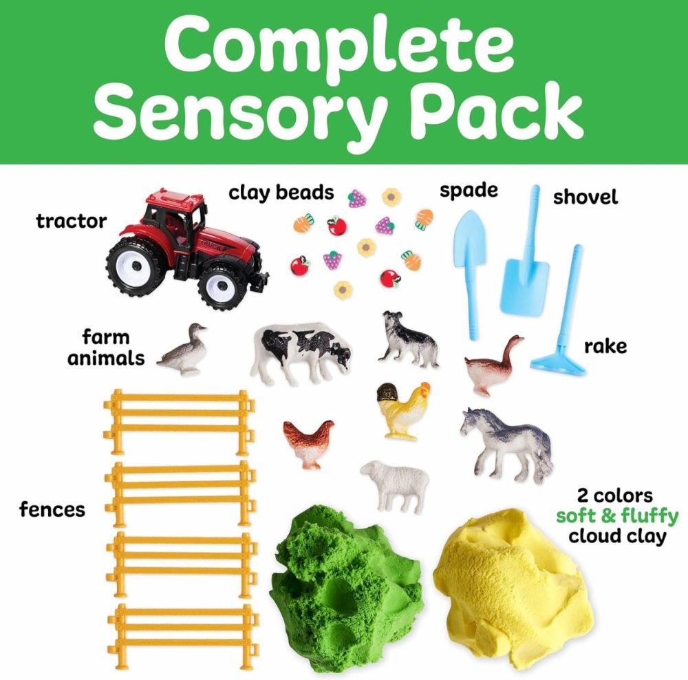 Sensory Pack: Farm  Sensory Toys For Toddlers 3-4+  Pretend Play Farm Animals Toys For Kids  Toddler Travel Toys And Activities  |  Sorting & Stacking Toys All Toys Sorting & Stacking Toys