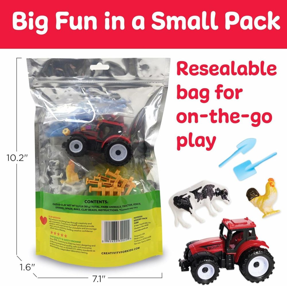 Sensory Pack: Farm  Sensory Toys For Toddlers 3-4+  Pretend Play Farm Animals Toys For Kids  Toddler Travel Toys And Activities  |  Sorting & Stacking Toys All Toys Sorting & Stacking Toys