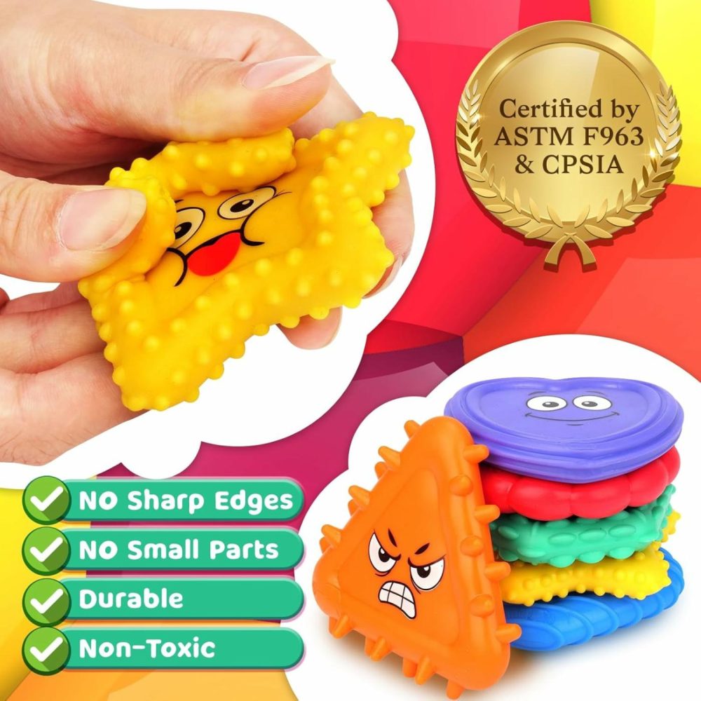 Sensory Toys Kids Toddlers-Social Emotional Feelings Toys Special Needs  Texture Shapes Learning Toy Preschool Classroom Must Haves  Calm Down Tools Autistic Children  Stocking Stuffers  |  Sorting & Stacking Toys All Toys Sorting & Stacking Toys