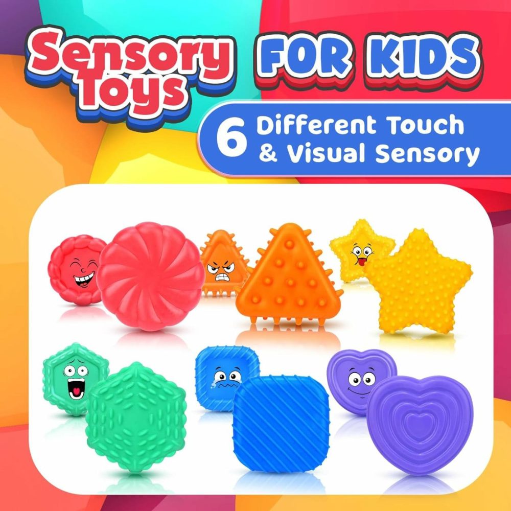 Sensory Toys Kids Toddlers-Social Emotional Feelings Toys Special Needs  Texture Shapes Learning Toy Preschool Classroom Must Haves  Calm Down Tools Autistic Children  Stocking Stuffers  |  Sorting & Stacking Toys All Toys Sorting & Stacking Toys