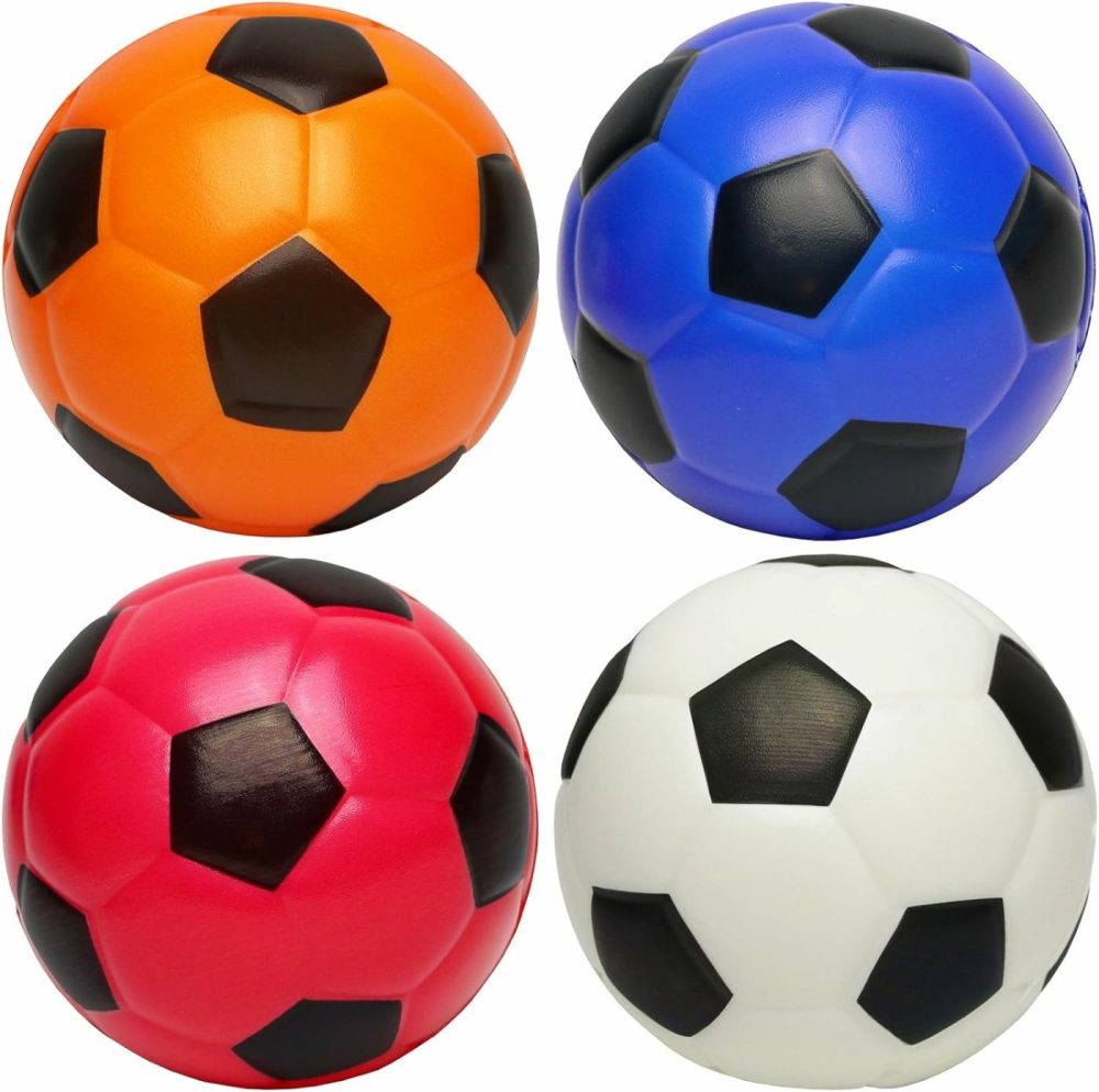 Set Of 4 Balls For Toddlers 1-3 Years 4″ Soft Soccer Ball For Kids  |  Balls All Toys Balls