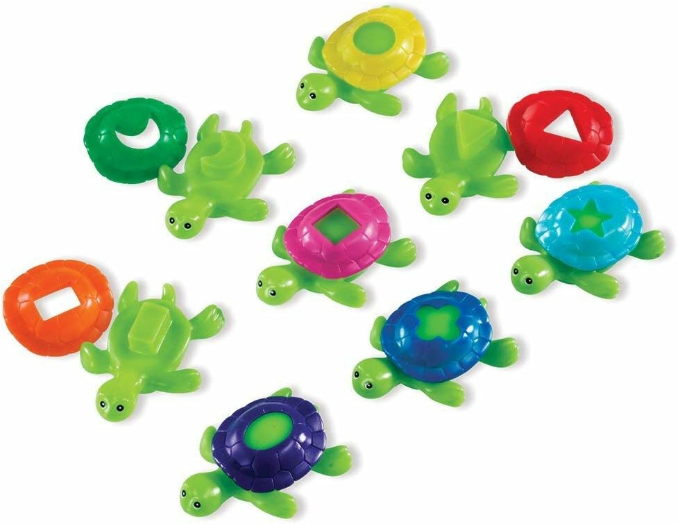 Shape Shell Turtles  Set Of 8,Multi-Color,5″  |  Bath Toys All Toys Bath Toys