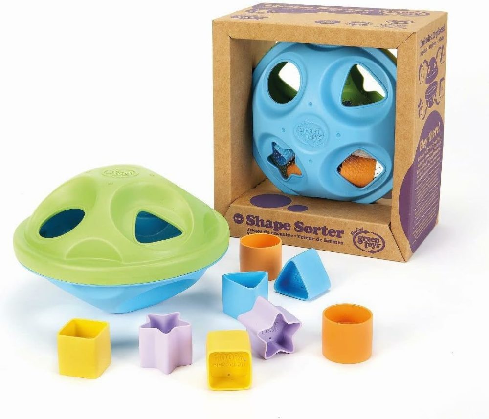 Shape Sorter For 6 Months +  Green/Blue  |  Sorting & Stacking Toys All Toys Sorting & Stacking Toys