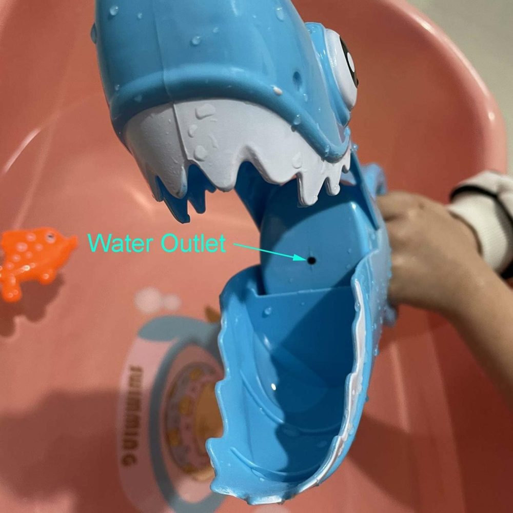 Shark Grabber Baby Bath Toys – Blue Shark With Teeth Biting Action Include 4 Toy Fish – Bath Toys For Kids Ages 4-8 Boys Girls Toddlers Pool Toys  |  Bath Toys All Toys Bath Toys