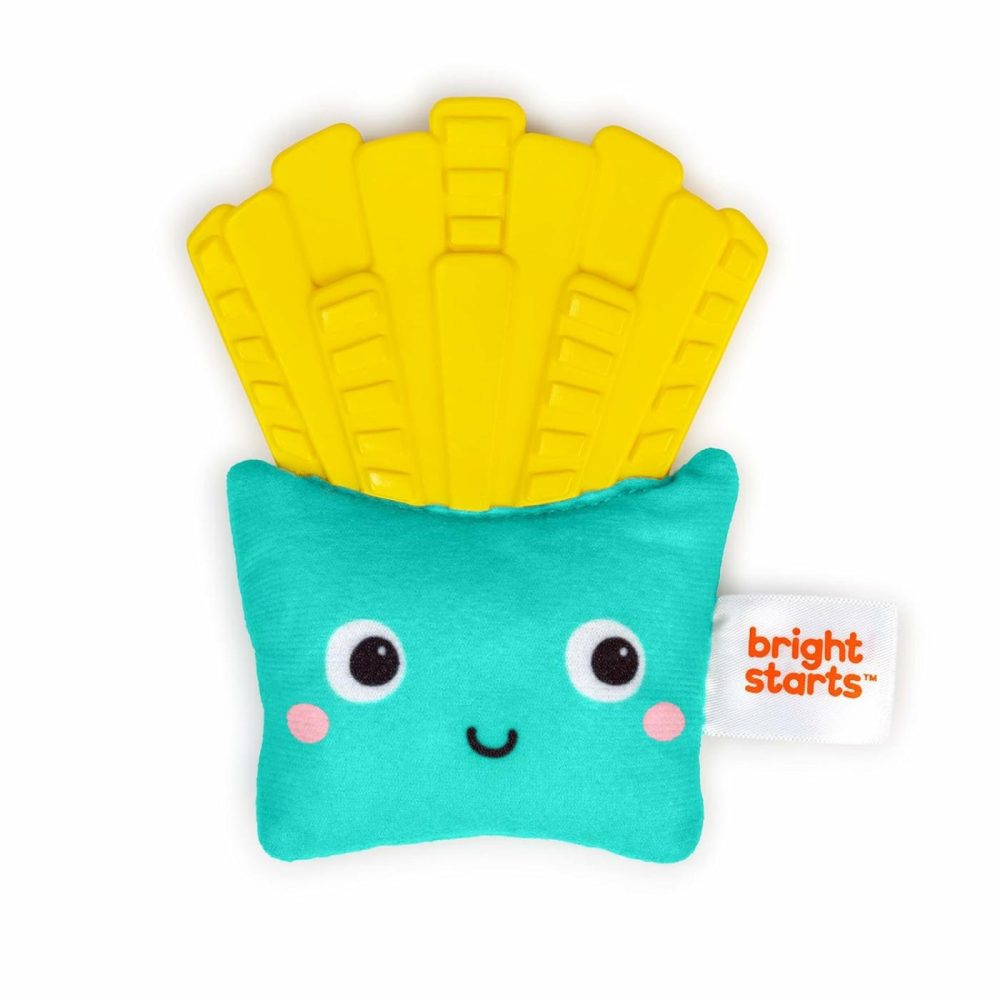 Side Of Smiles French Fry Teether Toy With Crinkle Textures  Bpa Free  Unisex  3 Months+  |  Teethers All Toys French Fries