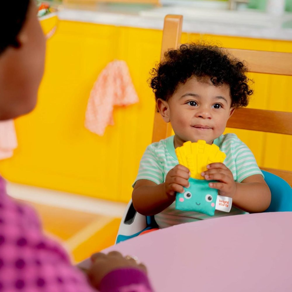 Side Of Smiles French Fry Teether Toy With Crinkle Textures  Bpa Free  Unisex  3 Months+  |  Teethers All Toys French Fries