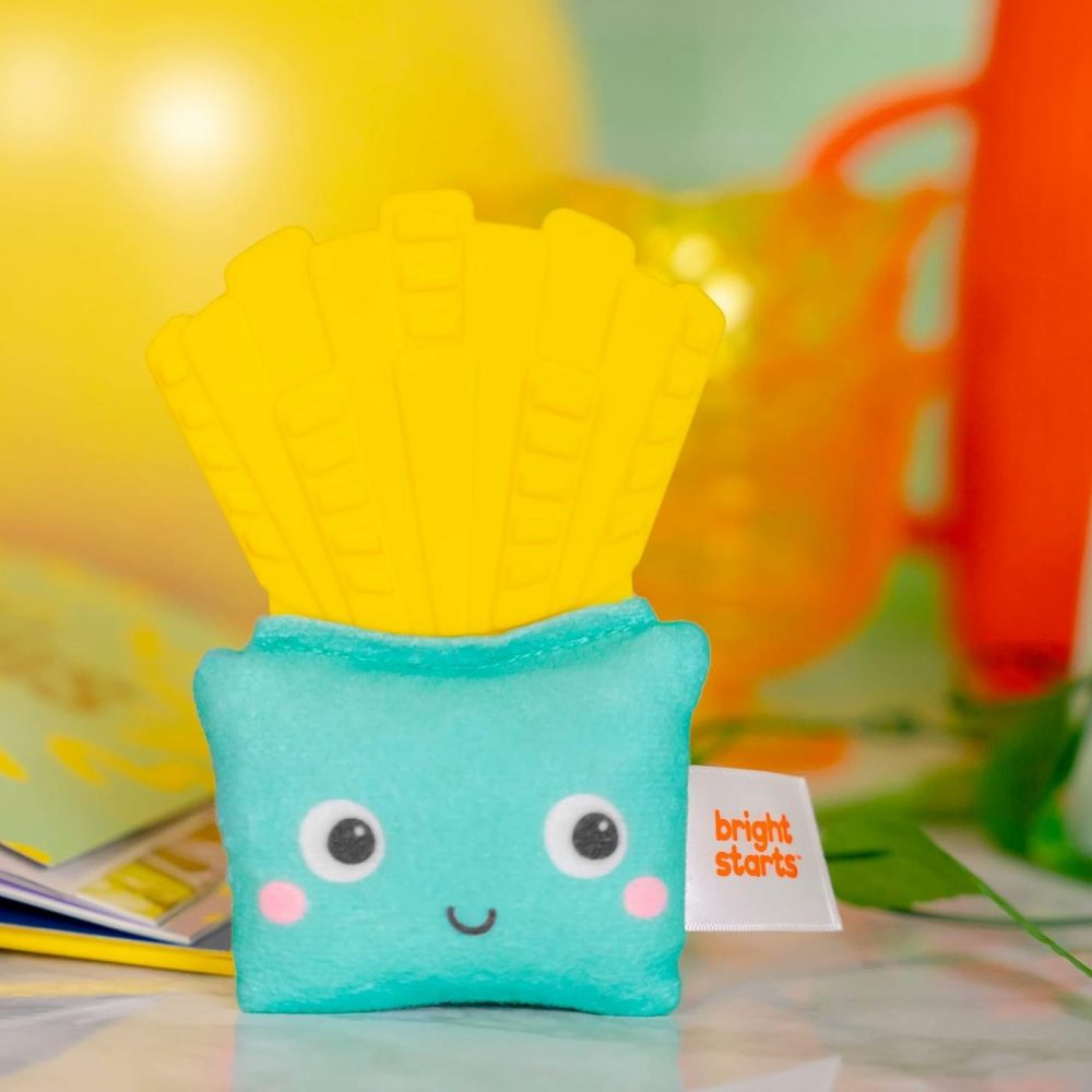 Side Of Smiles French Fry Teether Toy With Crinkle Textures  Bpa Free  Unisex  3 Months+  |  Teethers All Toys French Fries