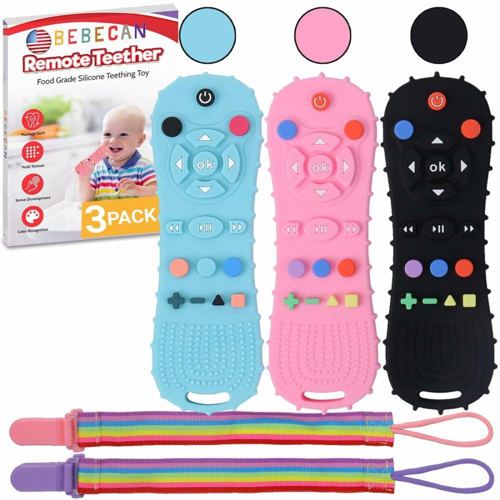 Silicone Baby Remote Teether – The Perfect Distraction Remote Control Toy  Safe Food Grade Silicone Bpa Free Baby Teether Remote For Baby  Baby Remote Teether Control For Baby  |  Teethers All Toys multicolored