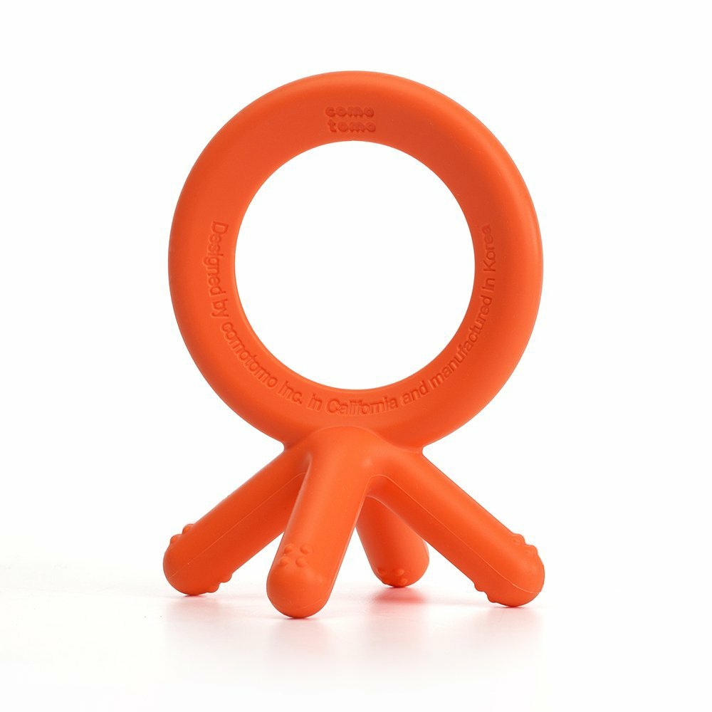 Silicone Baby Teether  Orange  |  Teethers All Toys Orange