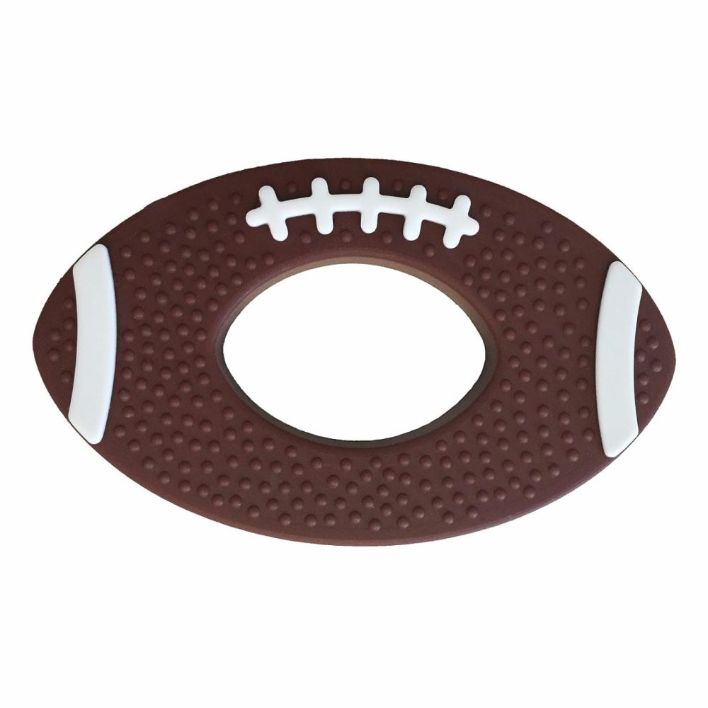 Silicone Football Teether  Food Grade Silicone  Infant And Toddler Sensory Teether American Football  |  Teethers All Toys Teethers