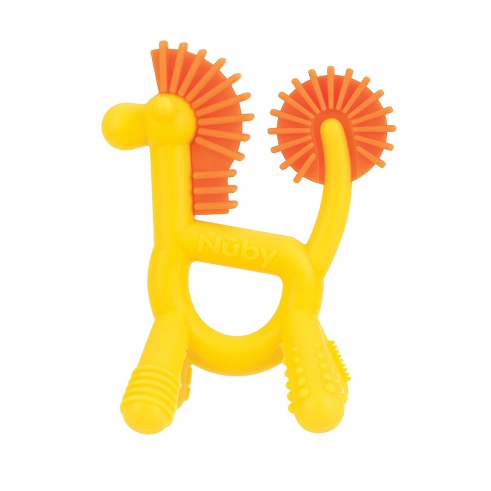 Silicone Geo Zoos Teether – Giraffe Teething Toy For Babies 3+ Months – Soothes And Massages Sore Gums  |  Teethers All Toys Teethers