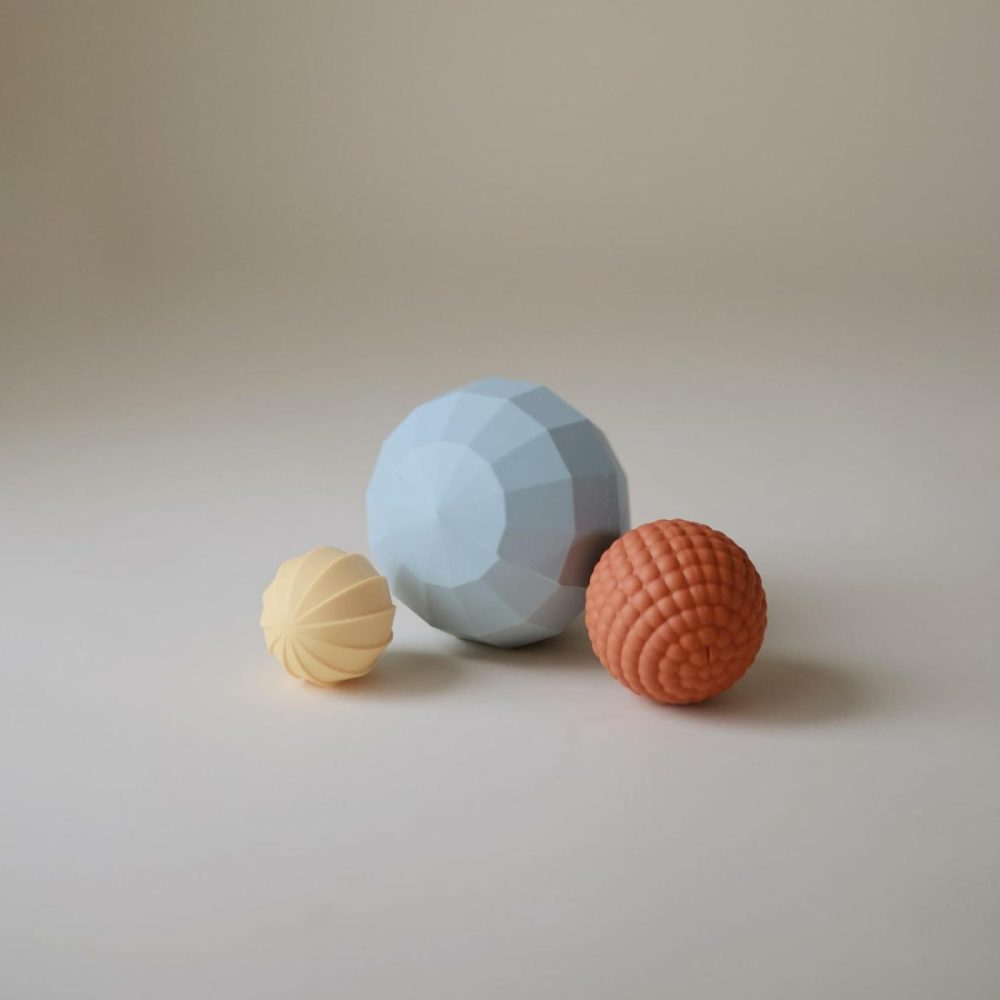 Silicone Nesting Spheres Sensory Toy (Powder Blue)  |  Sorting & Stacking Toys All Toys Powder Blue