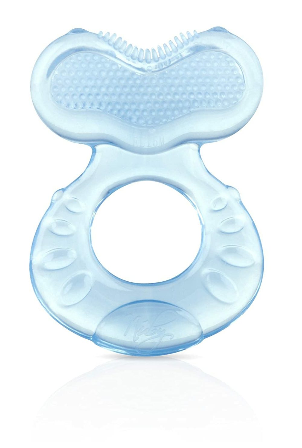 Silicone Teethe-Eez Teether With Bristles  Includes Hygienic Case  Aqua (Count Of 2)…  |  Teethers All Toys Aqua-2 Count