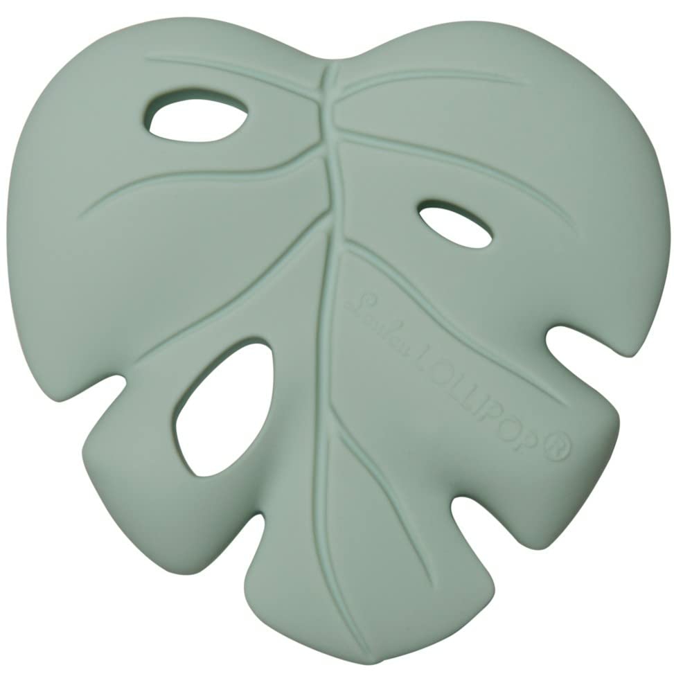 Silicone Teether For Teething Baby Boy And Girl – Monstera Seafoam  |  Teethers All Toys Monstera Seafoam