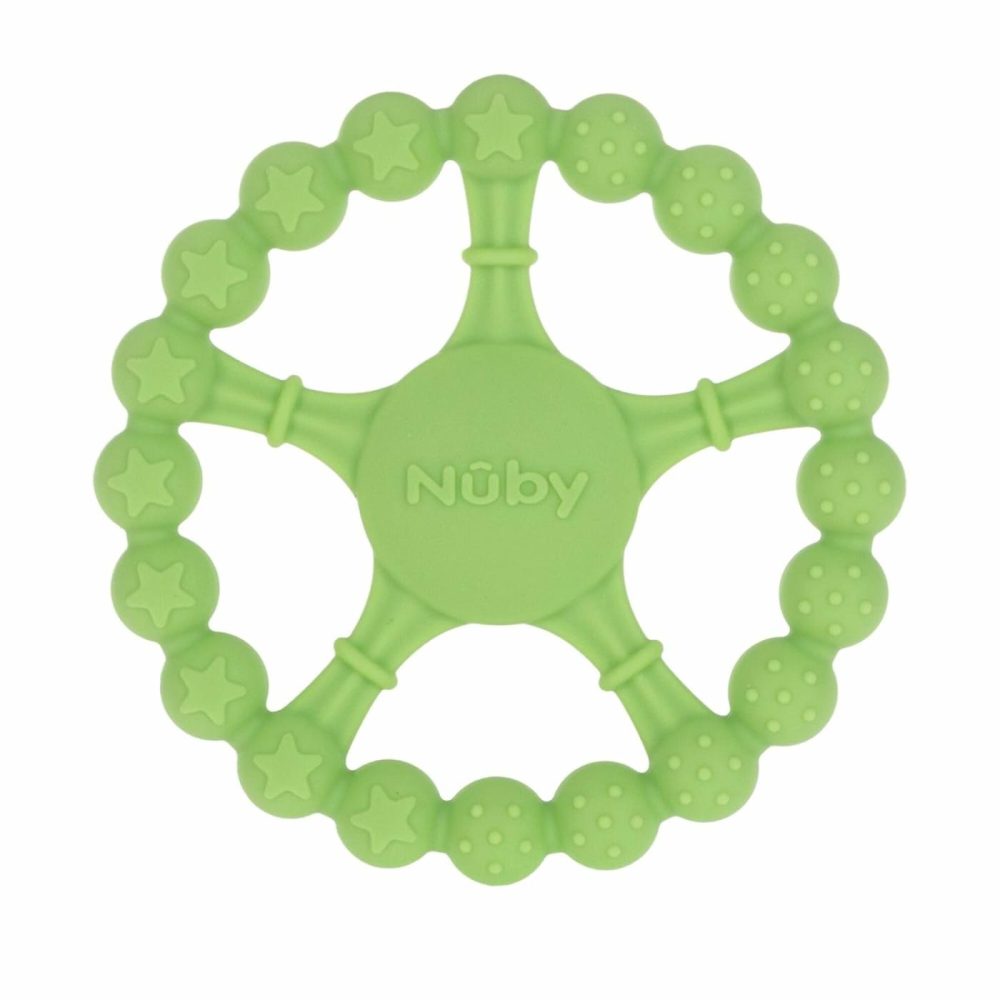 Silicone Wheel Teether – Soft  Multi-Textured Teething Relief For Babies  Easy To Grasp  Ultra-Flexible  Promotes Motor Skill Development  Bright And Engaging Design  3+M  |  Teethers All Toys Teethers