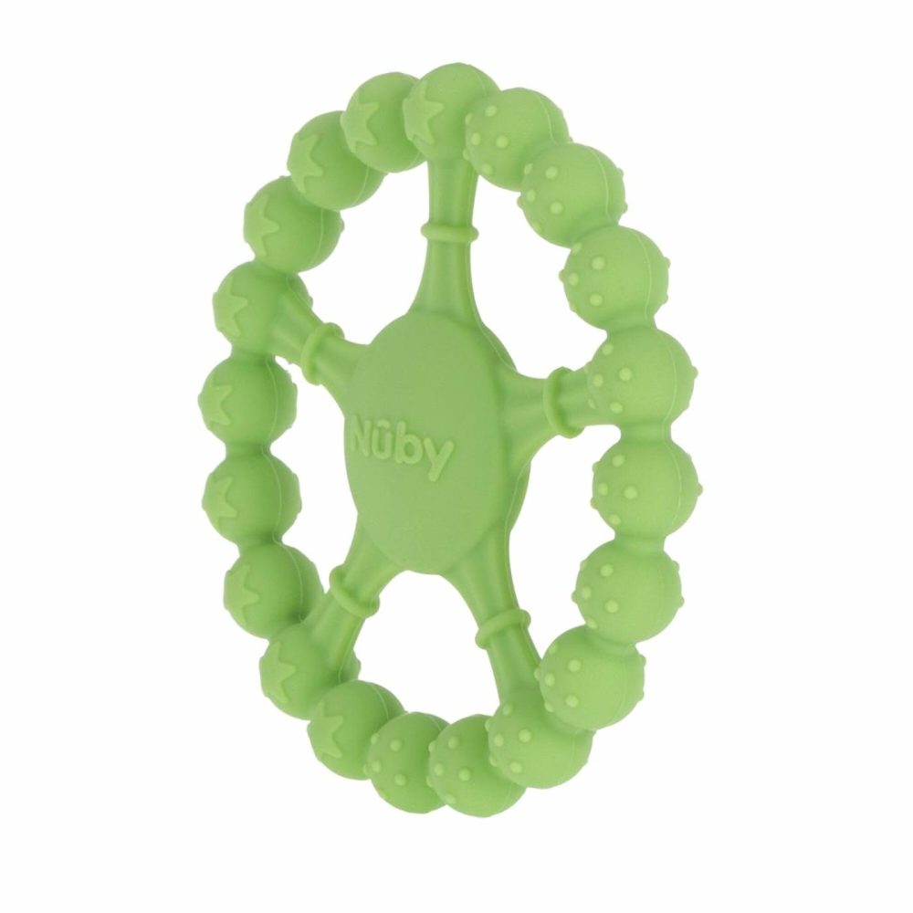 Silicone Wheel Teether – Soft  Multi-Textured Teething Relief For Babies  Easy To Grasp  Ultra-Flexible  Promotes Motor Skill Development  Bright And Engaging Design  3+M  |  Teethers All Toys Teethers