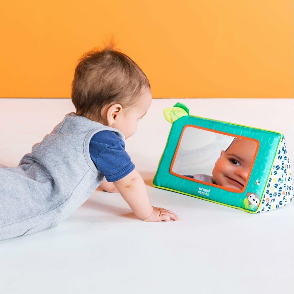 Sit And See Safari Floor Mirror Tummy Time Activity Toy  Ages Newborn +  |  Mirrors All Toys Mirrors