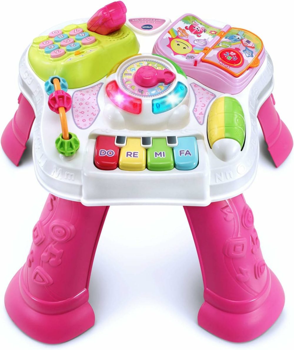 Sit-To-Stand Learn And Discover Table  Pink  |  Electronic Early Development Toys All Toys Electronic Early Development Toys