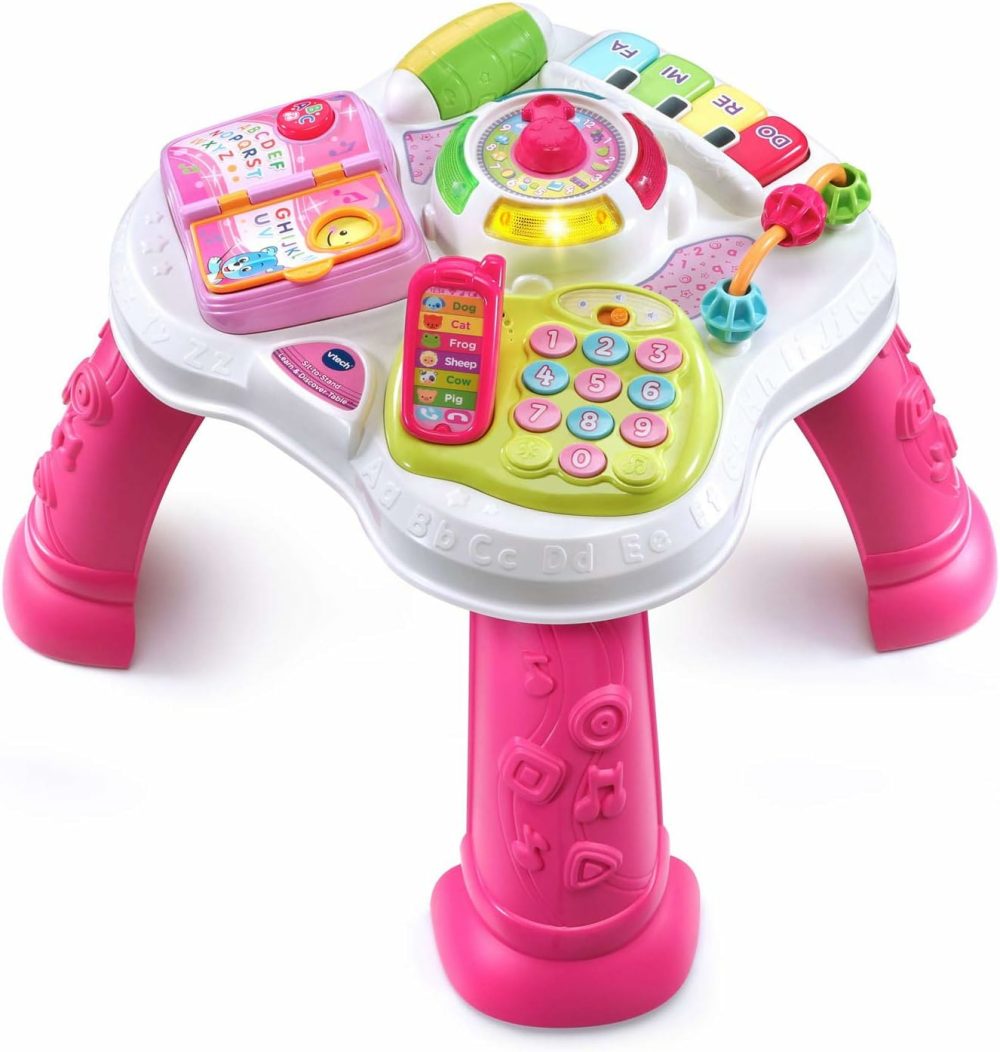 Sit-To-Stand Learn And Discover Table  Pink  |  Electronic Early Development Toys All Toys Electronic Early Development Toys