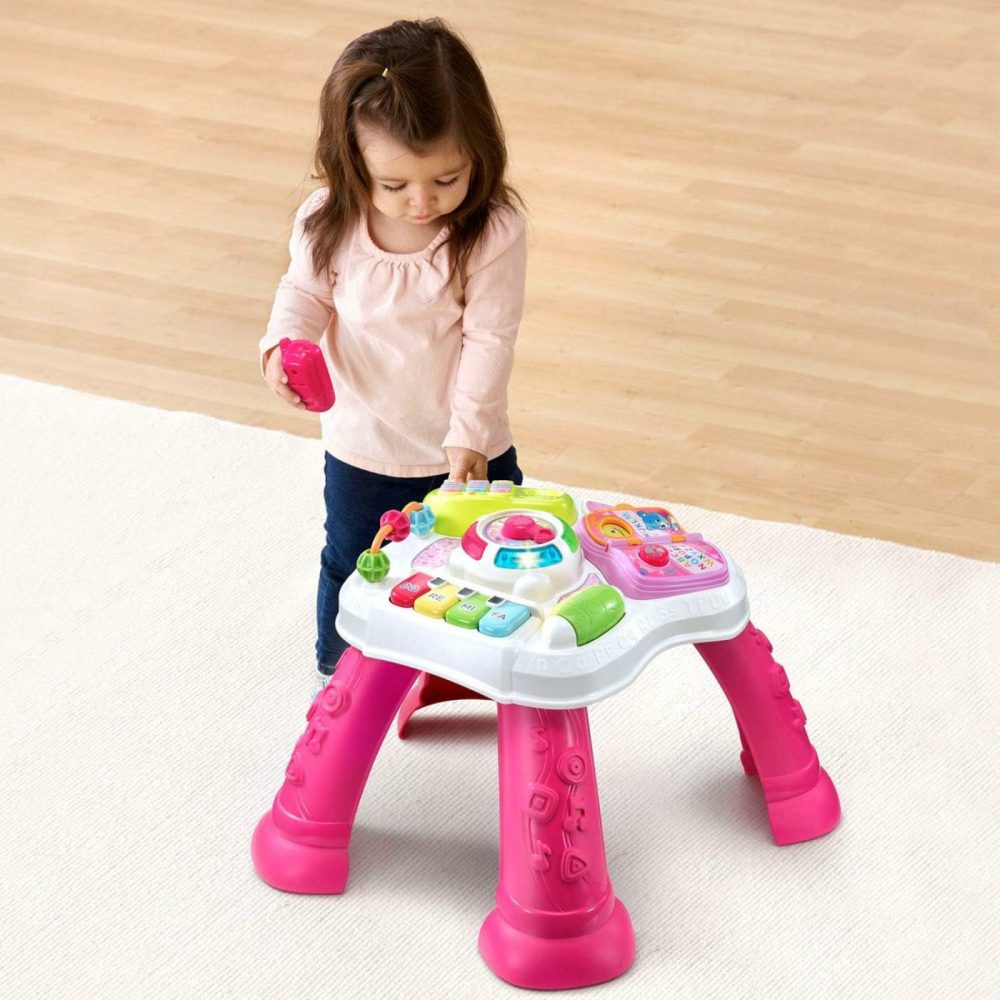 Sit-To-Stand Learn And Discover Table  Pink  |  Electronic Early Development Toys All Toys Electronic Early Development Toys