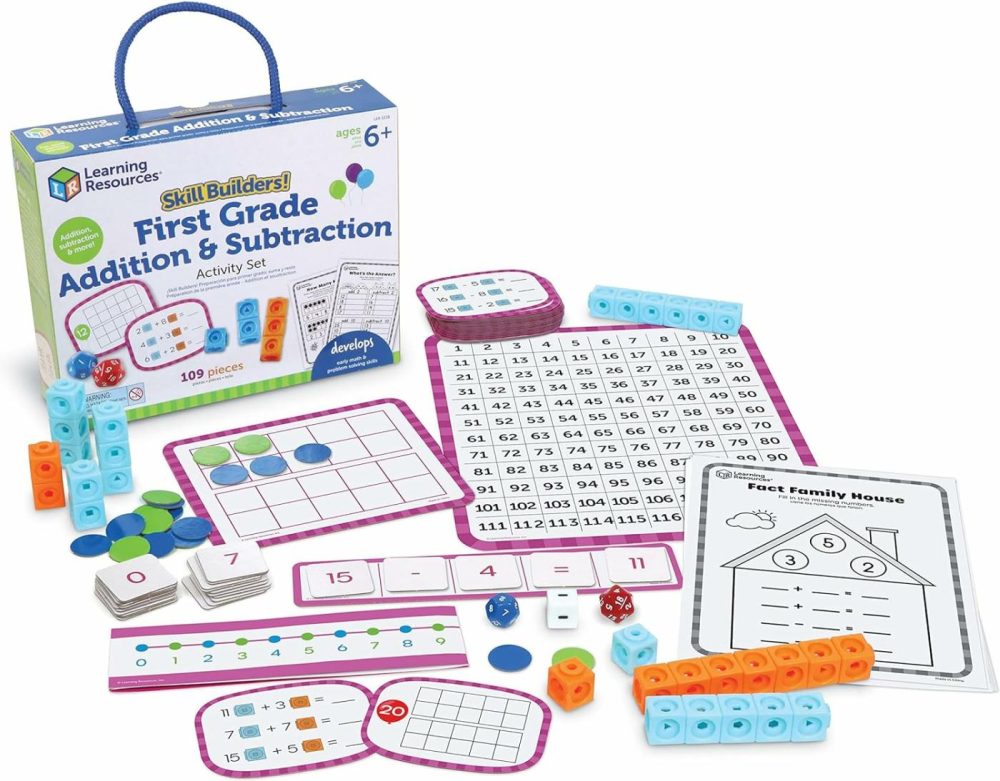 Skill Builders! 1St Grade Addition & Subtraction  Homeschool Curriculum  First Grade Learning Games  First Grade Learning Materials  109 Pieces  Age 6+  |  Sorting & Stacking Toys All Toys Sorting & Stacking Toys