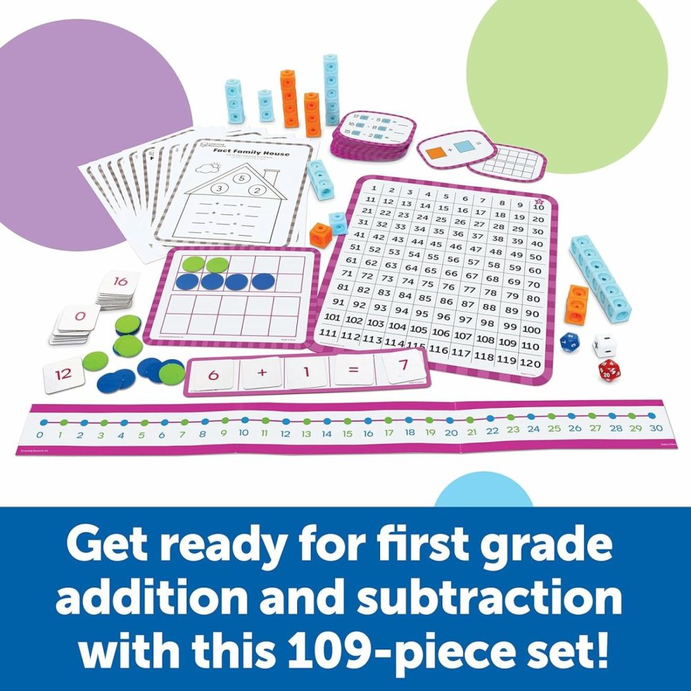 Skill Builders! 1St Grade Addition & Subtraction  Homeschool Curriculum  First Grade Learning Games  First Grade Learning Materials  109 Pieces  Age 6+  |  Sorting & Stacking Toys All Toys Sorting & Stacking Toys