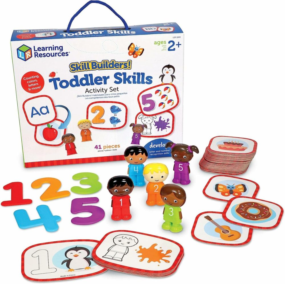 Skill Builders! Toddler Skills – Toddler Learning Materials  Homeschool Preschool Supplies  Teaching Cards For Toddlers,Back To School  Ages 2+,41 Piece Set  |  Sorting & Stacking Toys All Toys Sorting & Stacking Toys