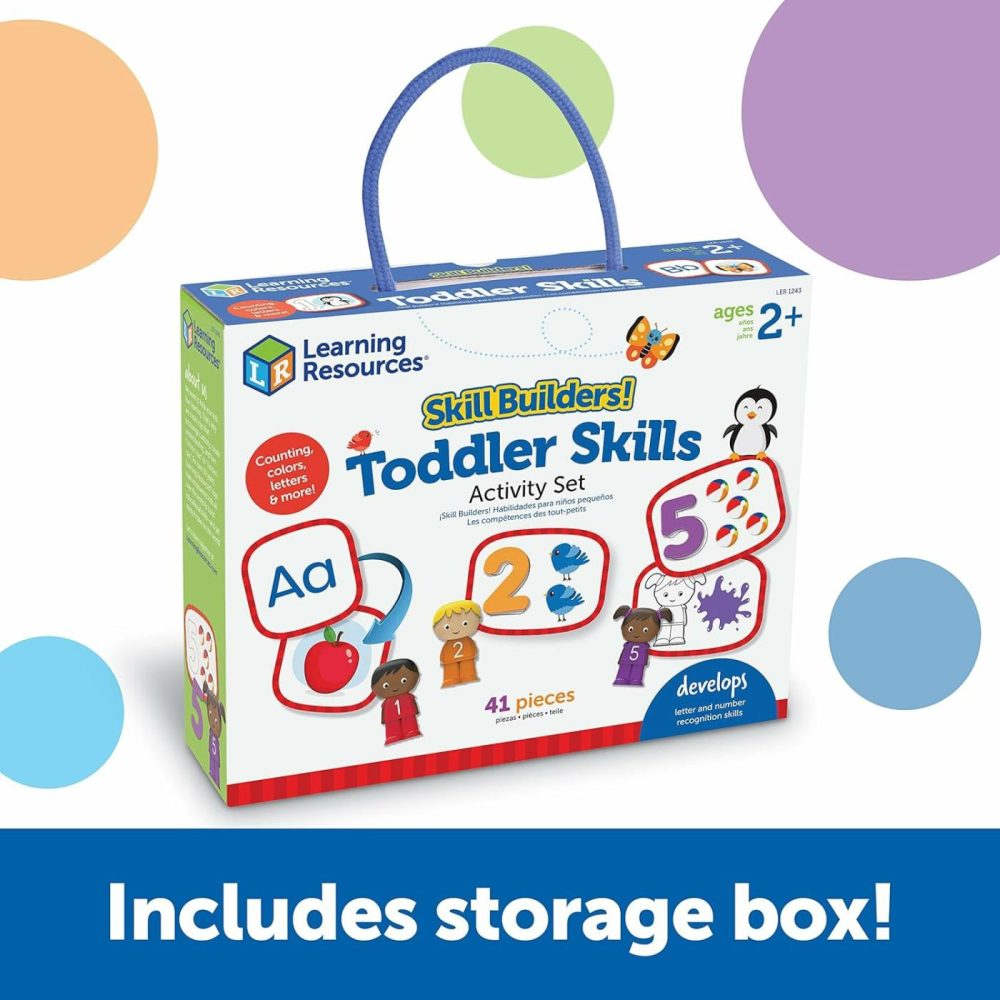 Skill Builders! Toddler Skills – Toddler Learning Materials  Homeschool Preschool Supplies  Teaching Cards For Toddlers,Back To School  Ages 2+,41 Piece Set  |  Sorting & Stacking Toys All Toys Sorting & Stacking Toys