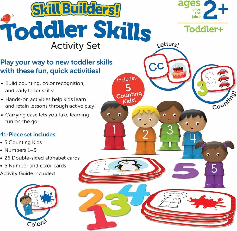 Skill Builders! Toddler Skills – Toddler Learning Materials  Homeschool Preschool Supplies  Teaching Cards For Toddlers,Back To School  Ages 2+,41 Piece Set  |  Sorting & Stacking Toys All Toys Sorting & Stacking Toys