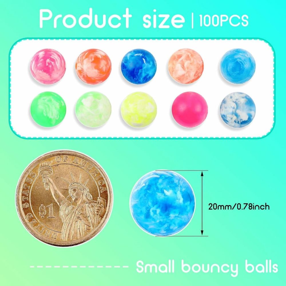 Small Bouncy Balls In Bulk Rubber High Bouncing Balls For Kids  Mini Bouncy Balls For Birthday Party Favors Gift Game Prizes Vending Machines Fillers Outdoor Activities  |  Balls All Toys Balls